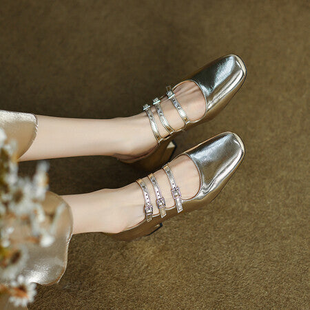 Natasha – Chaussures Mary Jane à Talons Moyens Rétro