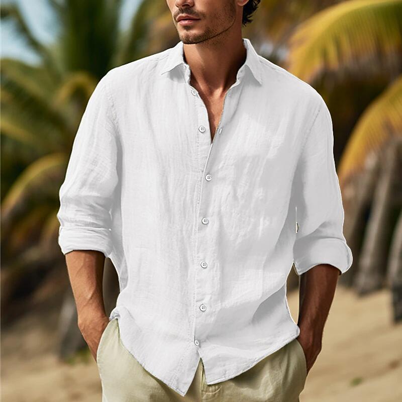 Rodney – Chemise Unie Grande Taille