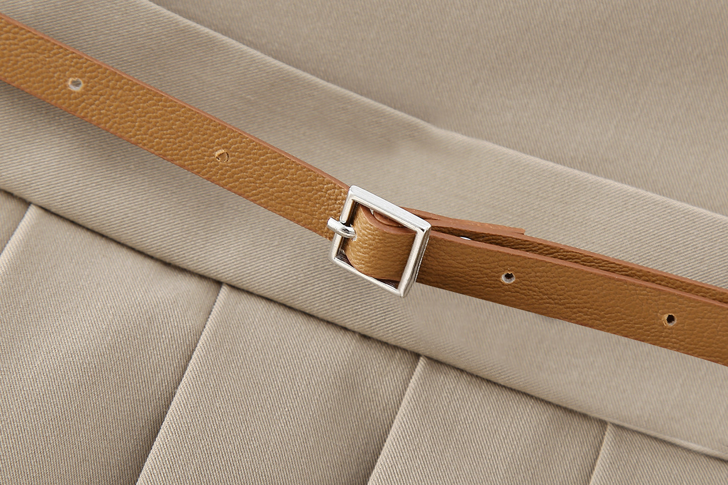 Marion – Jupe-culotte avec Ceinture Décorative Plissée