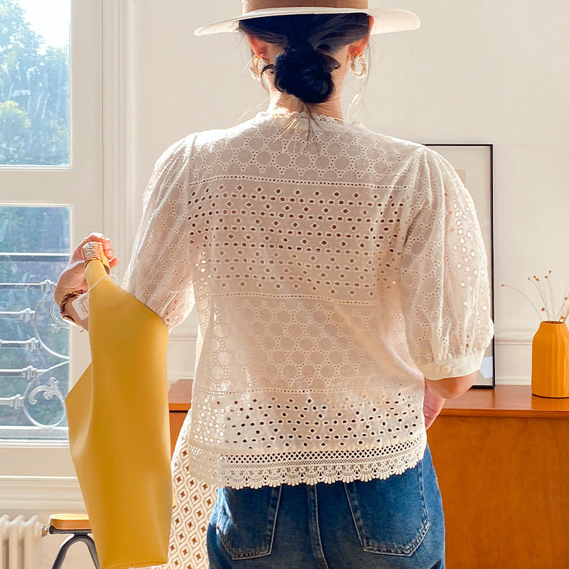Tara – Chemise Élégante à Manches Mi-longues