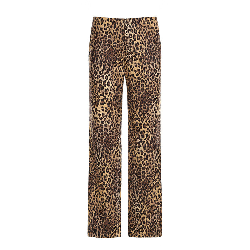 Angela – Pantalon Léopard Vintage Américain