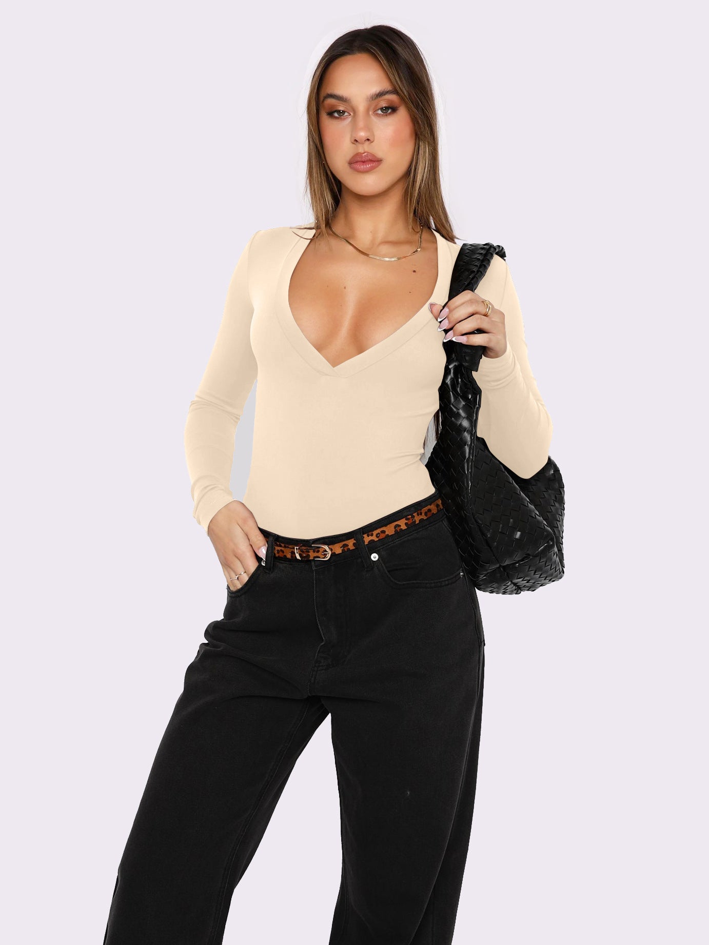 Amanda – Pull Slim à Manches Longues