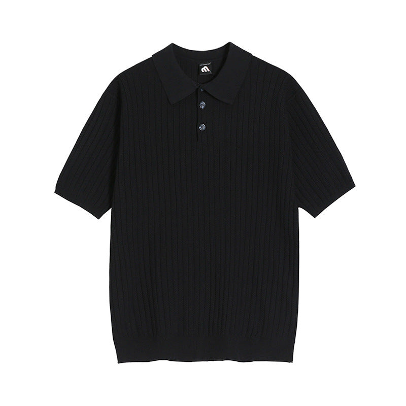 Cameron – T-shirt Tricoté à Col Relevé