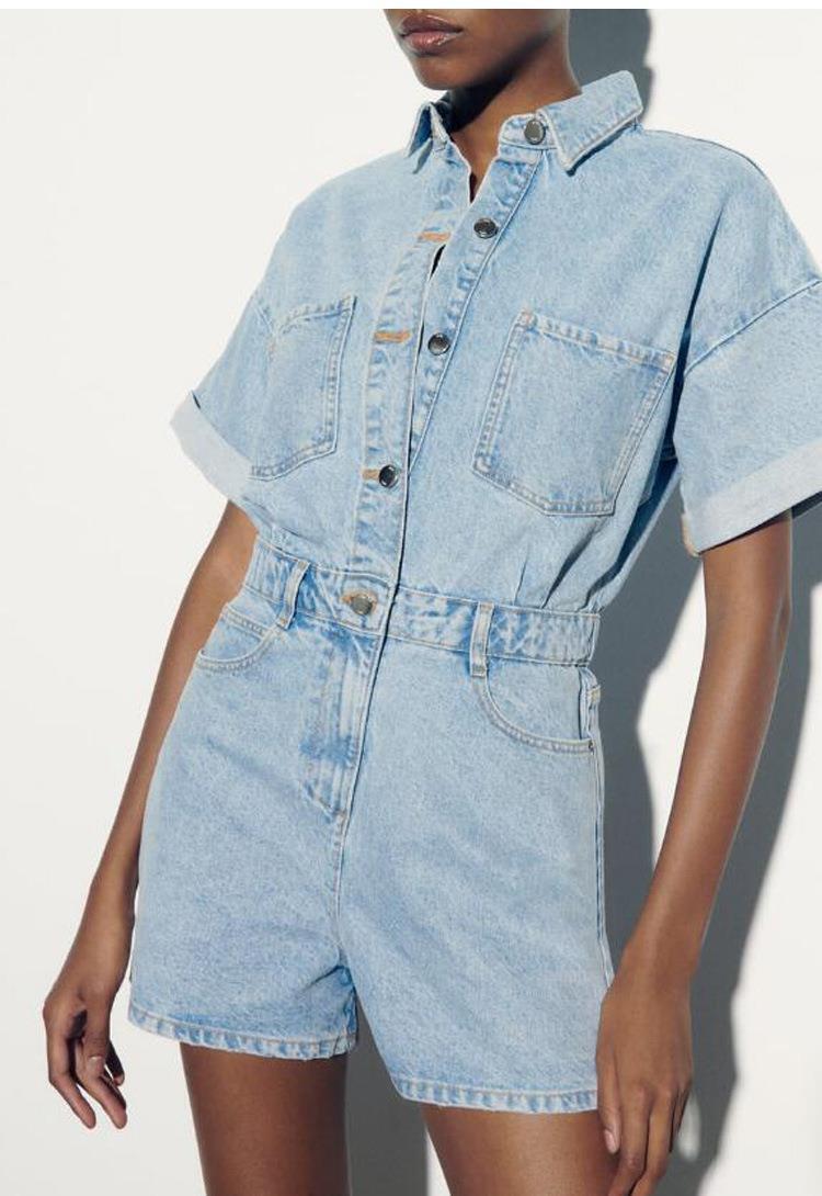 Imogen – Combinaison Multicolore en Denim