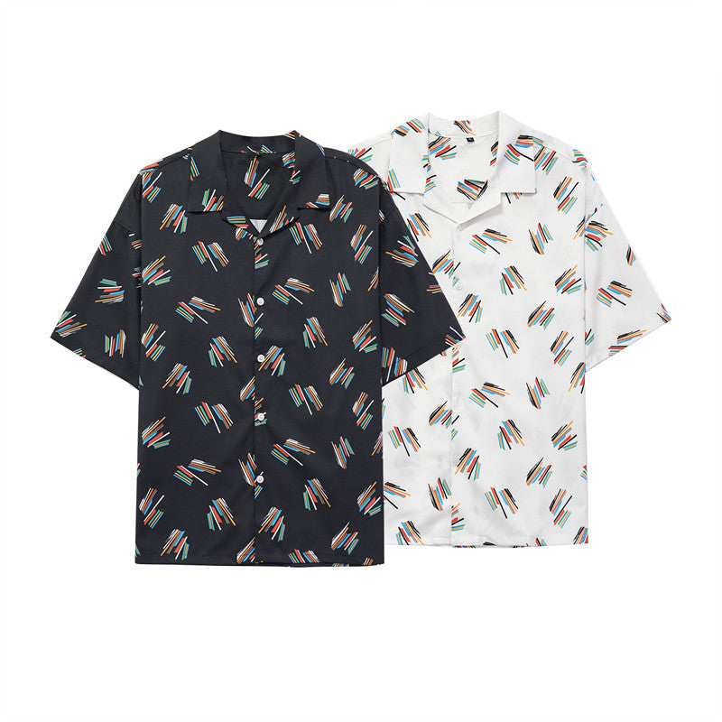 Dominic – Chemise Décontractée à Imprimé Estival pour Homme