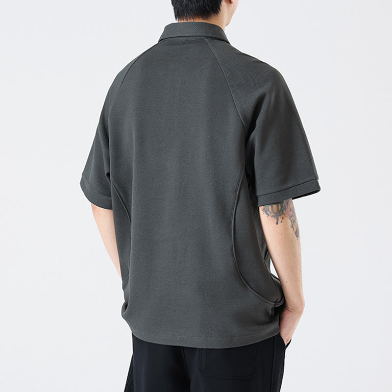 Rowan – T-shirt Ample Homme à Manches Courtes et Broderie Lourde