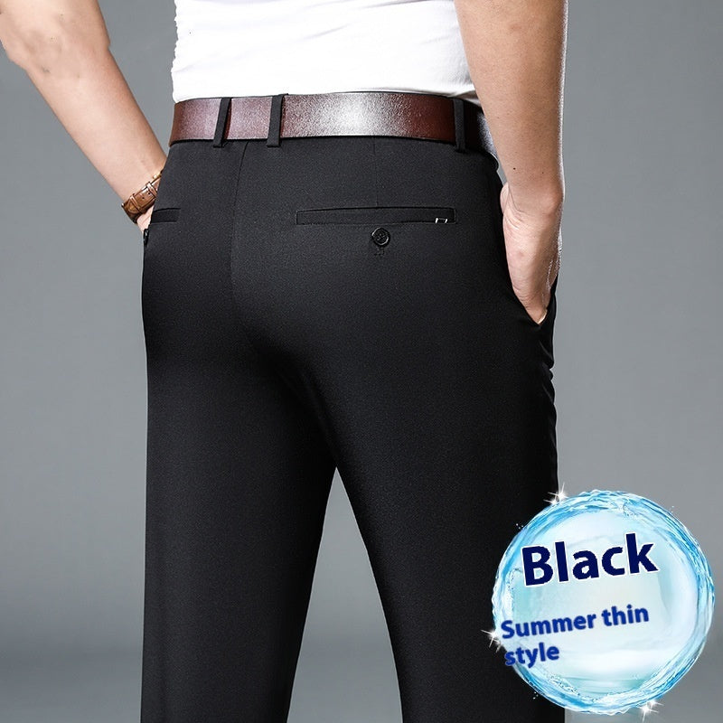 Miles – Pantalon Droit Fin Non-repassant