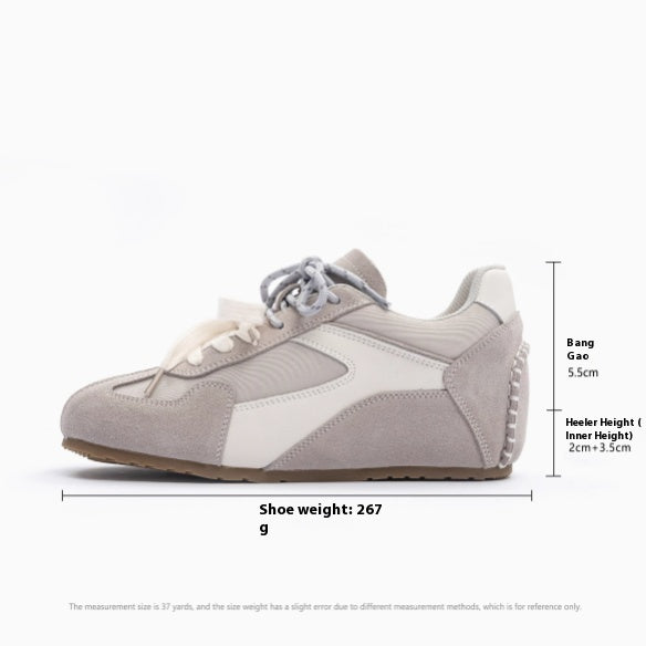 Alison – Chaussures d'Entraînement Allemandes Retro avec Talons Cachés en Cuir Vegan Printemps 2025