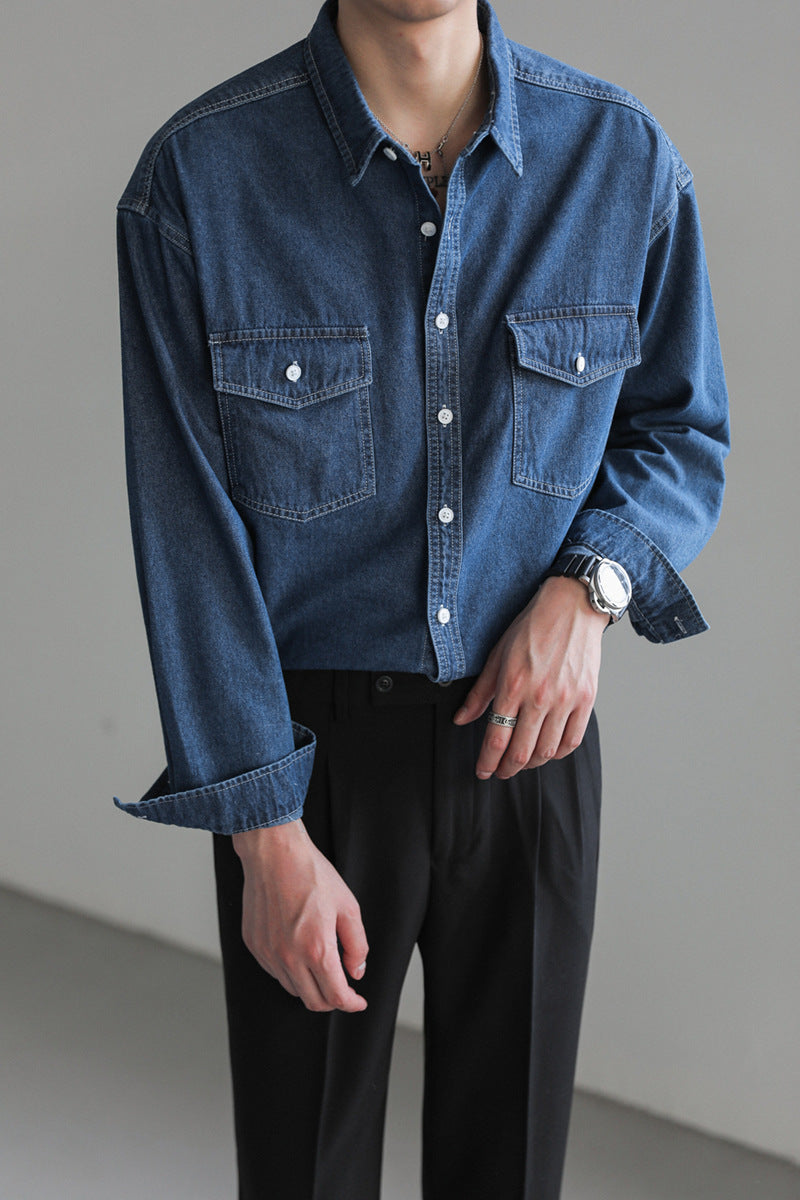 Matt – Chemise en Denim à Manches Longues pour Homme
