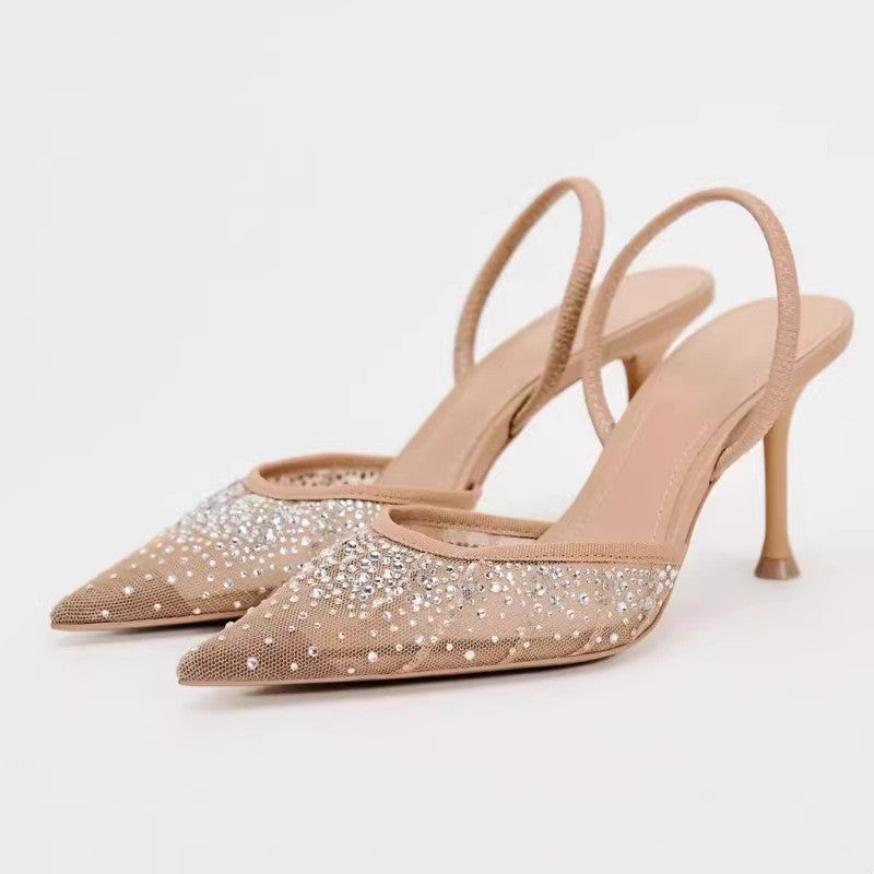 Hayley – Talons Hauts en Maille Brillante