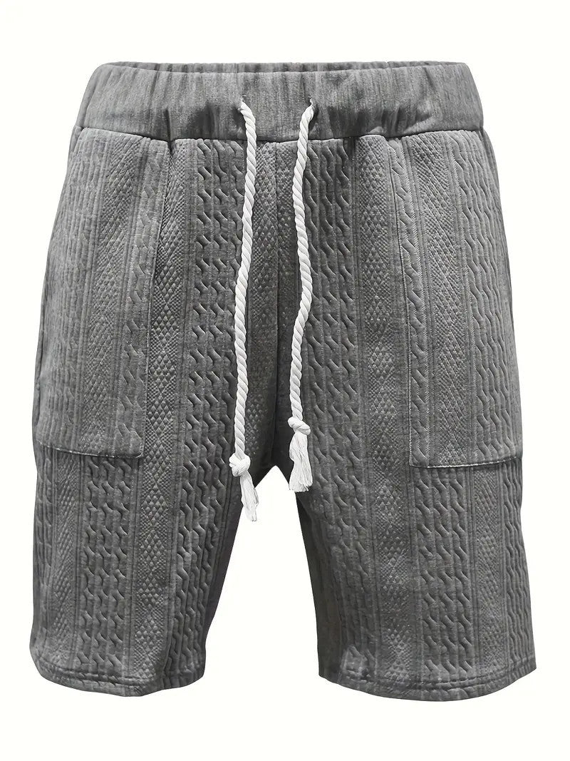 Martin – Ensemble Jacquard à Manches Courtes et Short à Cordons pour Hommes