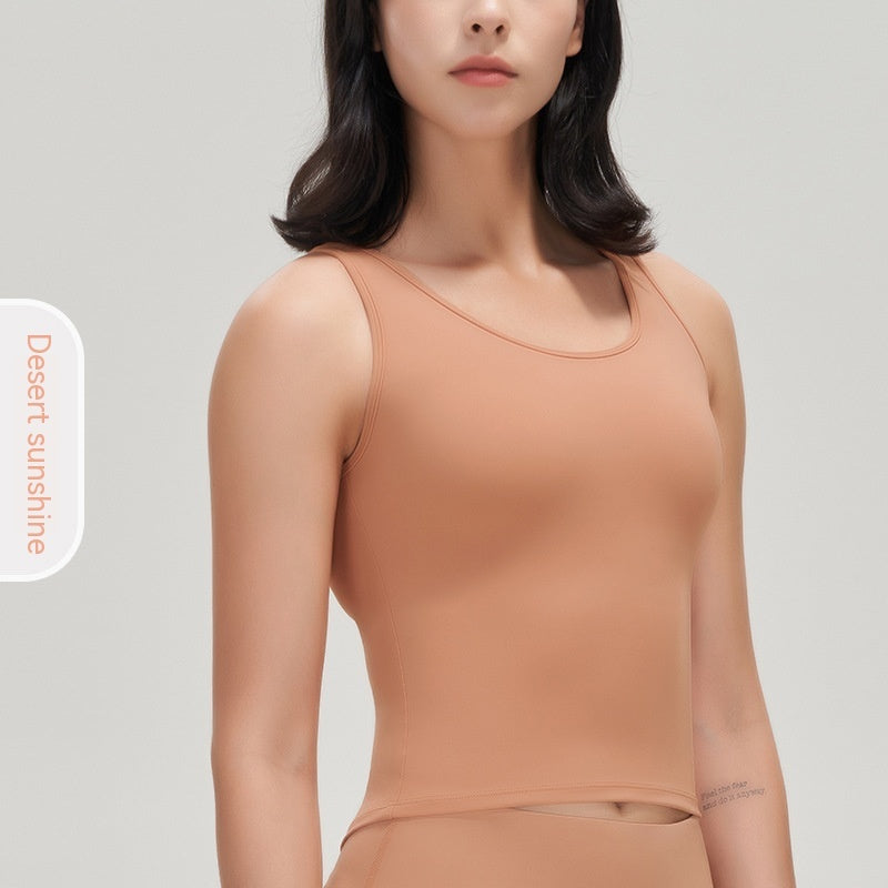 Sophia – Débardeur Yoga Soutien Choc Dos Élastique
