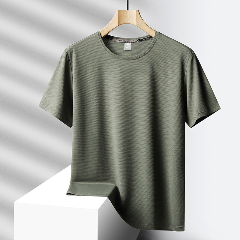 Lawrence – T-shirt surdimensionné en soie glacée pour homme