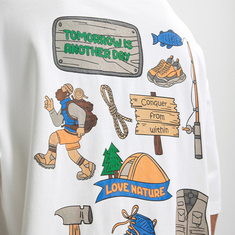 Hugh – T-shirt imprimé tridimensionnel pour homme