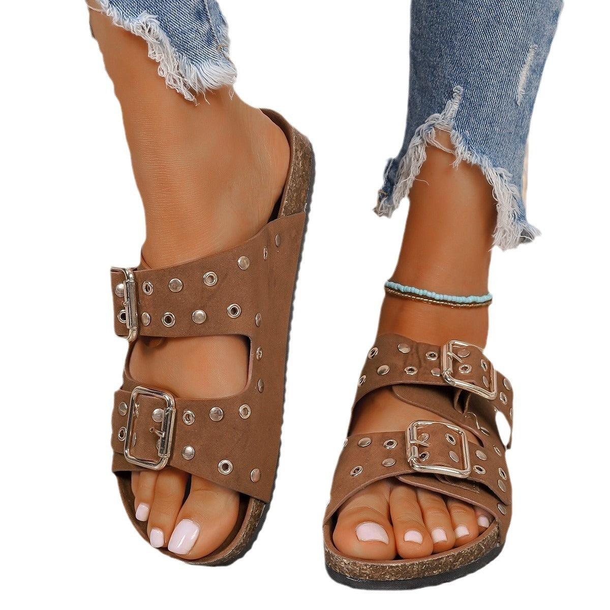 Kim – Chaussures de Plage à Semelle Épaisse avec Boucle