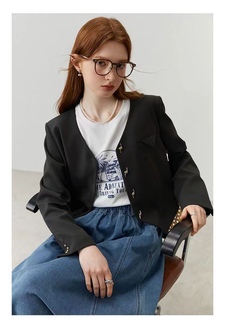 Caroline – T-shirt à Épaules Tombantes et Manches Courtes Imprimées