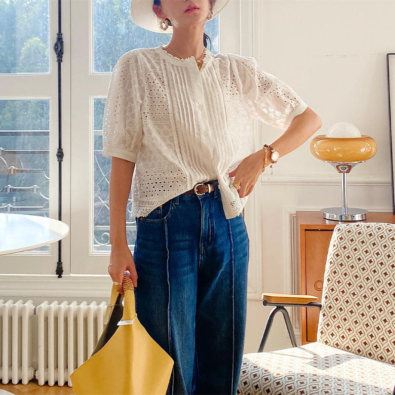 Tara – Chemise Élégante à Manches Mi-longues
