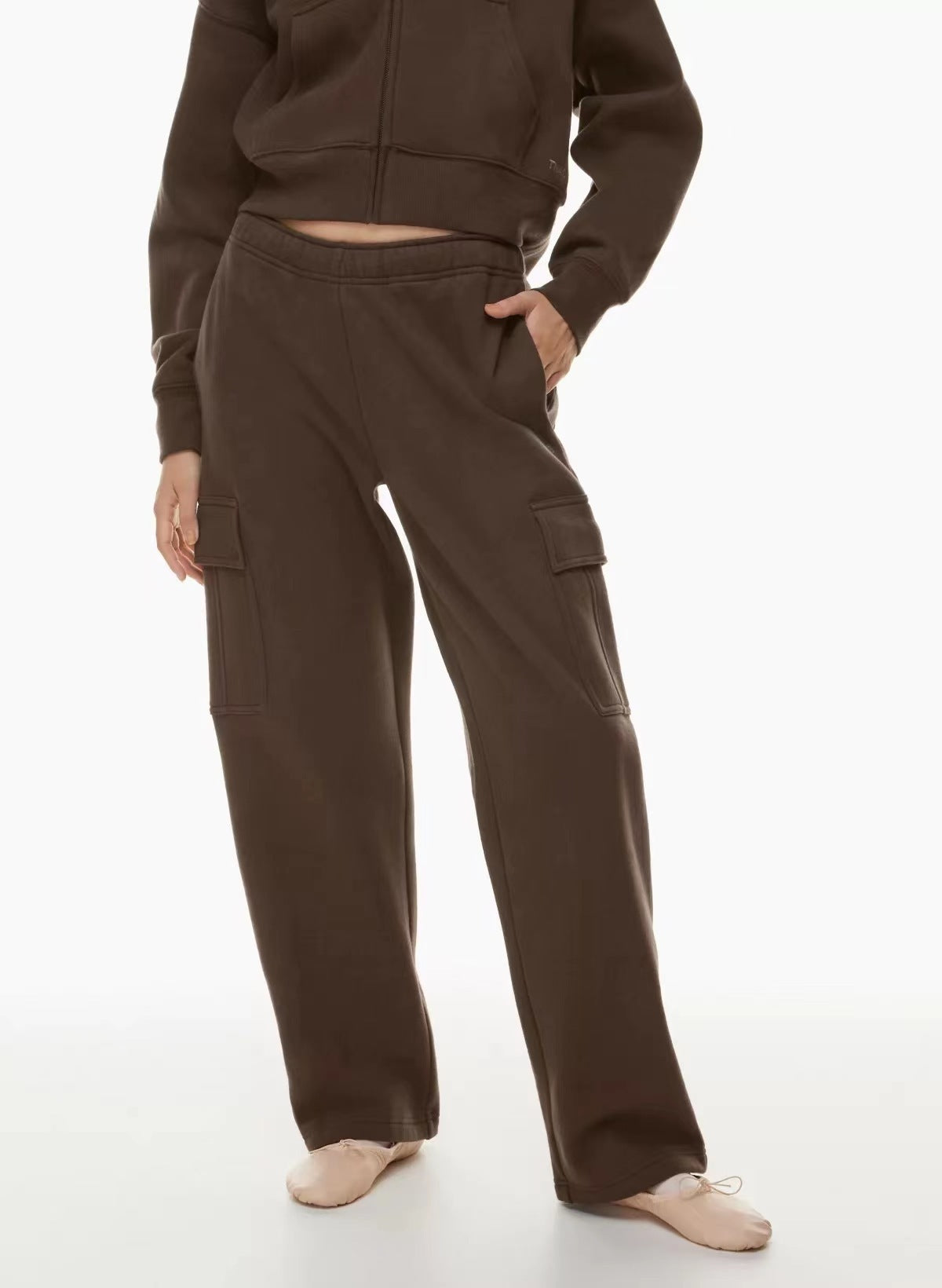 Jacqueline – Pantalon Large à Taille Haute et Élastique