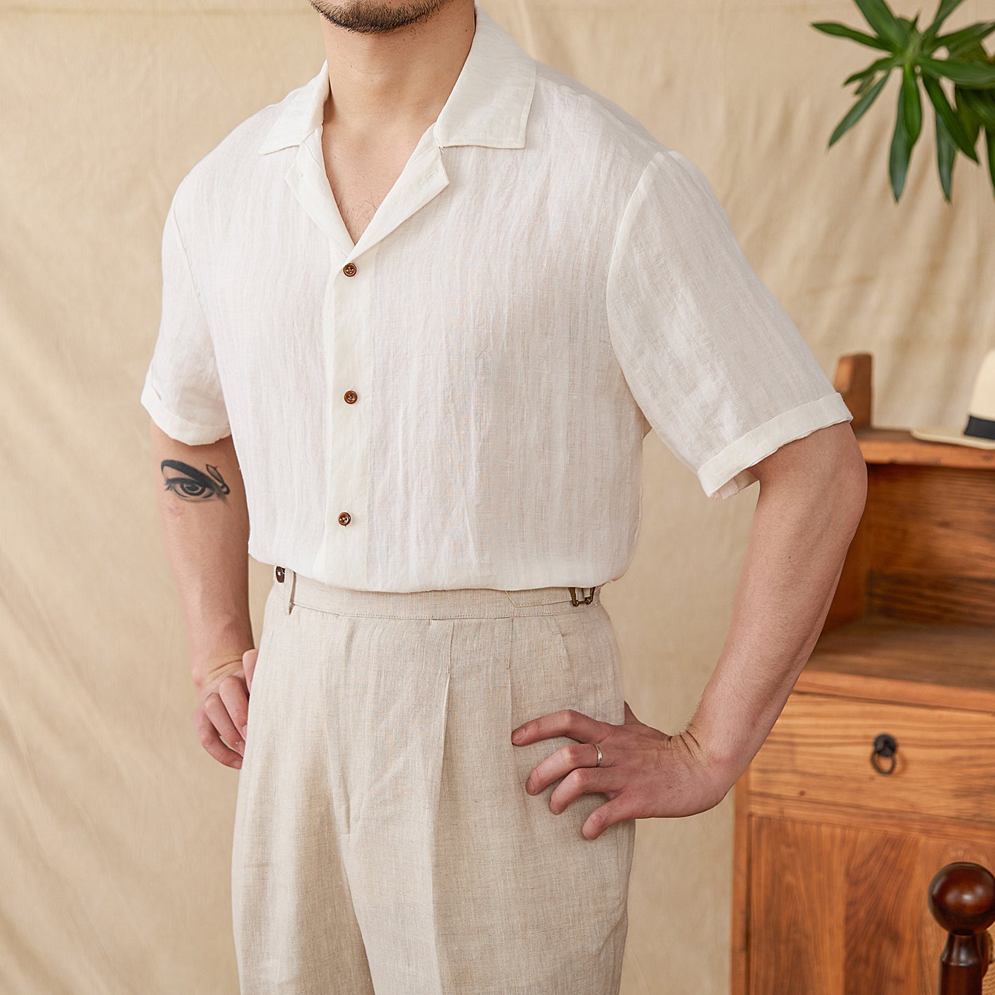 Doug – Chemise Légère Vintage Élégante Décontractée
