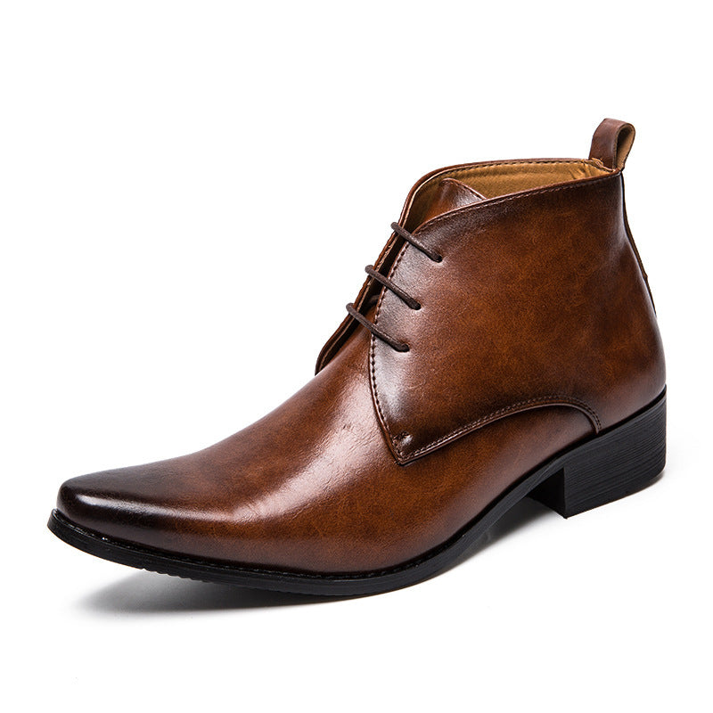 Brian – Chaussures Montantes en Cuir Végan pour Hommes