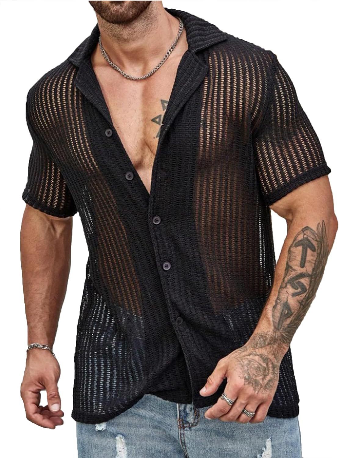 Jon – Chemise Cardigan Respirante à Manches Courtes
