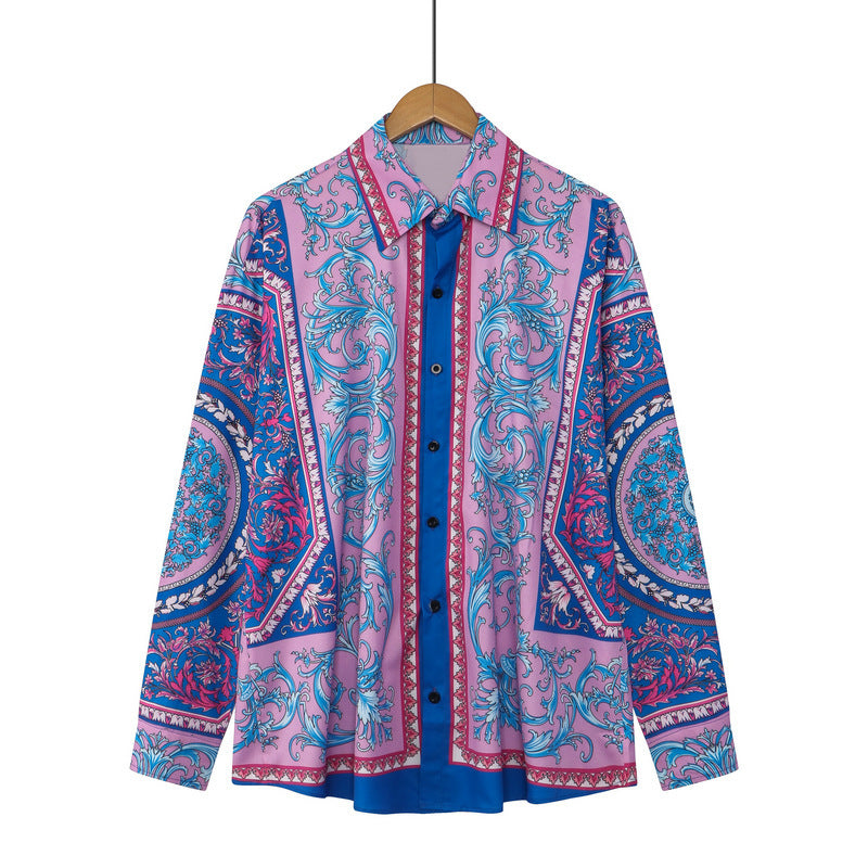 Alfred – Chemise Longue Bohème Vintage Décontractée pour Homme