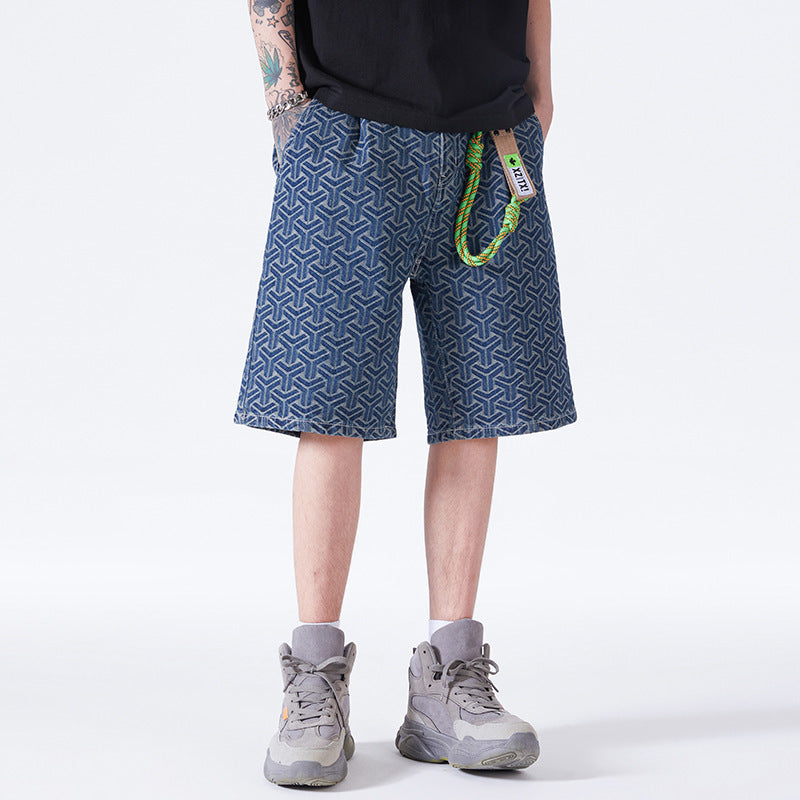 Jordan – Shorts en Denim Jacquard