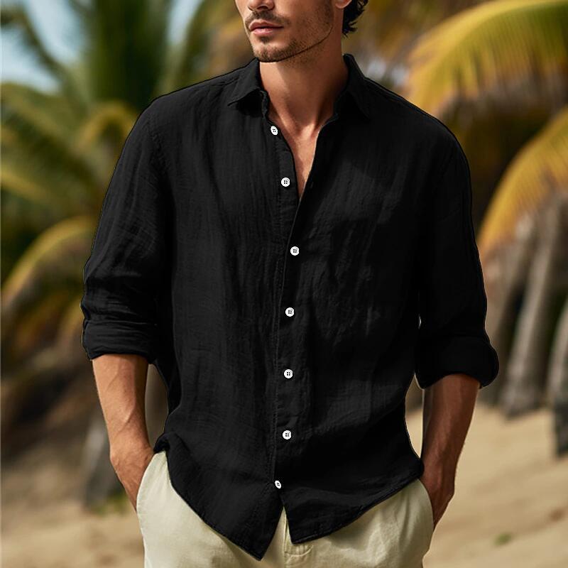Rodney – Chemise Unie Grande Taille