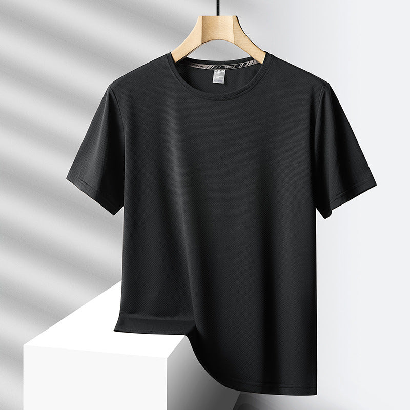 Lawrence – T-shirt surdimensionné en soie glacée pour homme