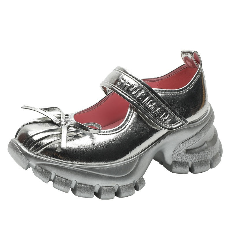 Christina – Chaussures à talon épais avec nœud