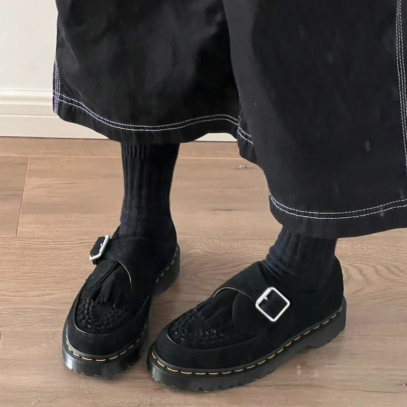 Nicola – Chaussures à Franges en Cuir Végan Style Rétro