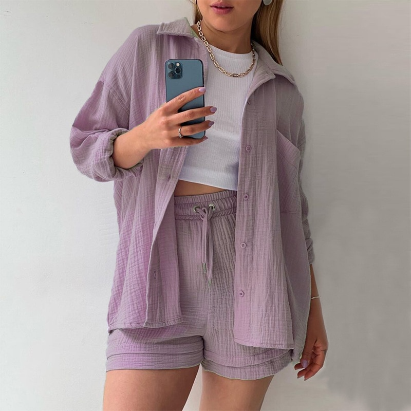 Mandy – Ensemble d'Été en Coton pour Femmes