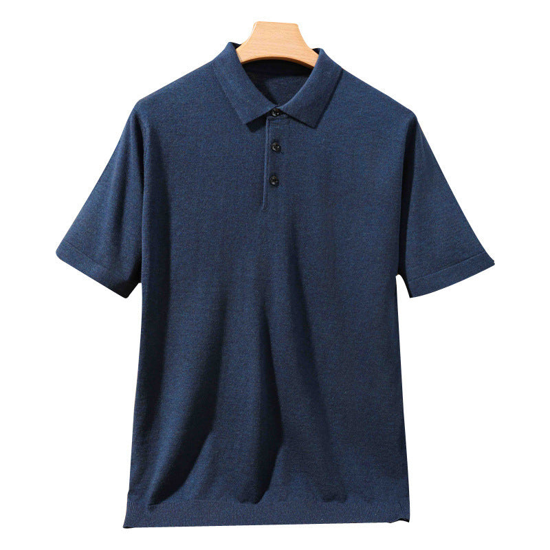 Miles – T-shirt Tricoté à Manches Courtes pour Hommes