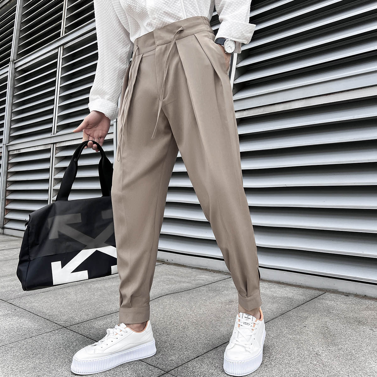 Mitchell – Pantalons à Taille Élastique et Fermetures Velcro