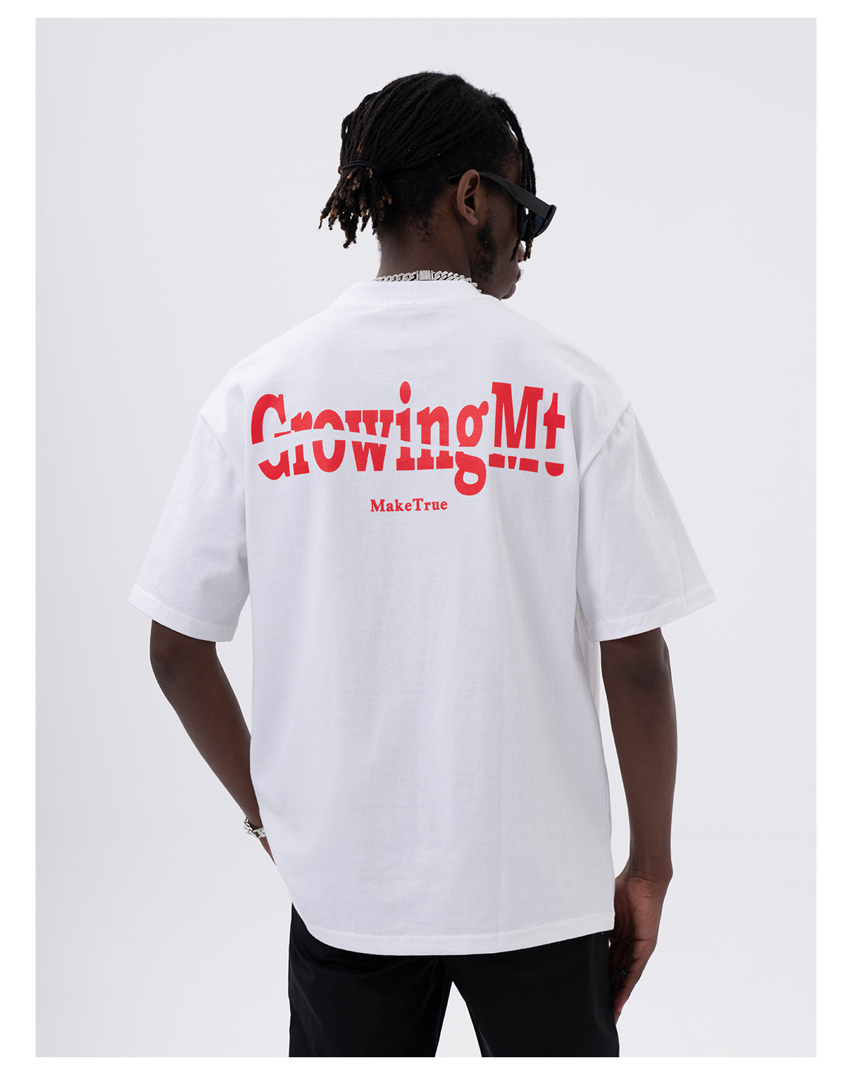 Gerald – T-shirt à Manches Courtes avec Imprimé Lettre au Dos