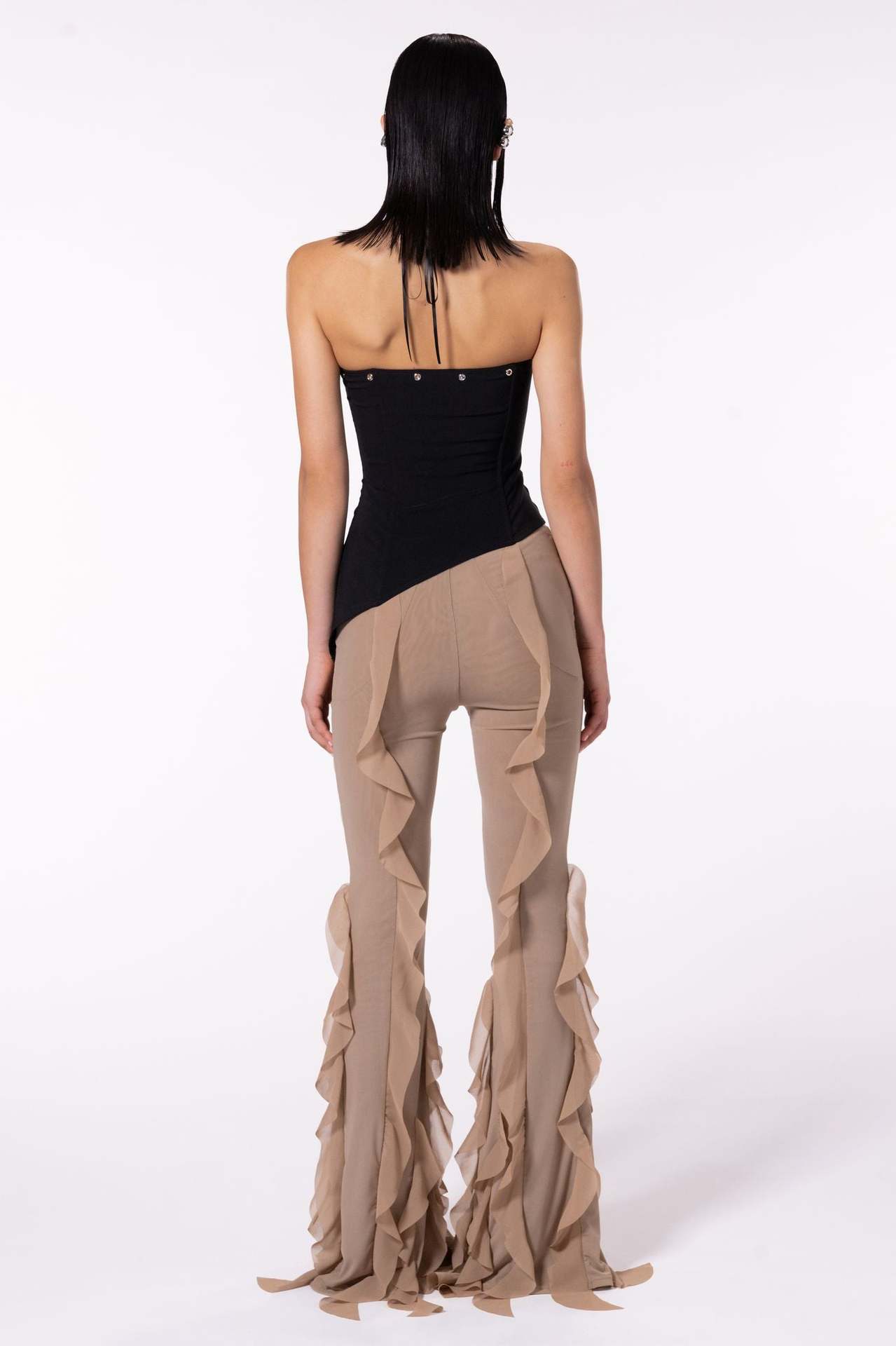 Jennifer – Pantalon Évasé Micro Ajusté pour Femmes