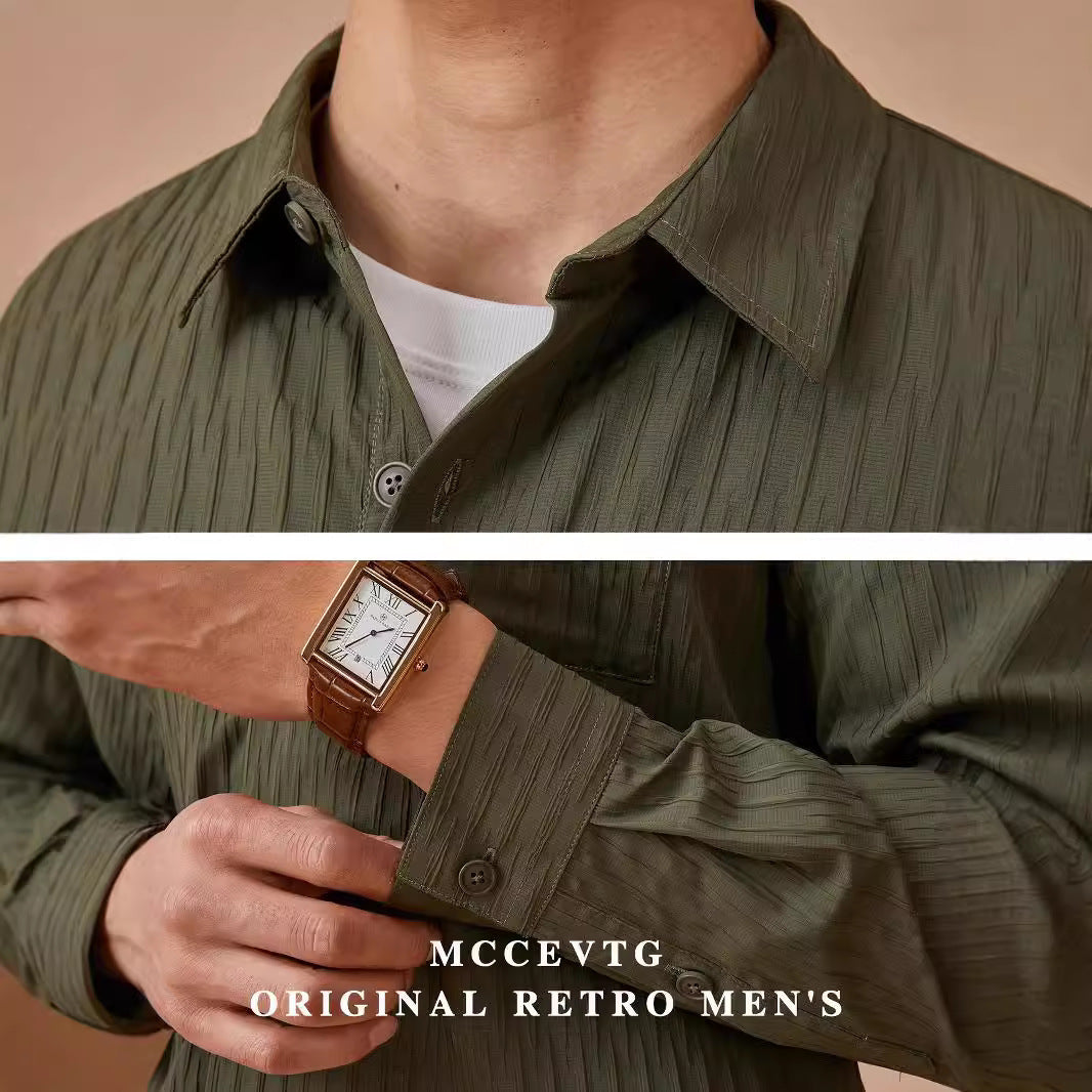 Jeff – Chemise Plissée Ample pour Automne