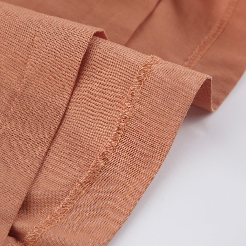 Sandra – Pantalon Large à Taille Haute avec Nœud