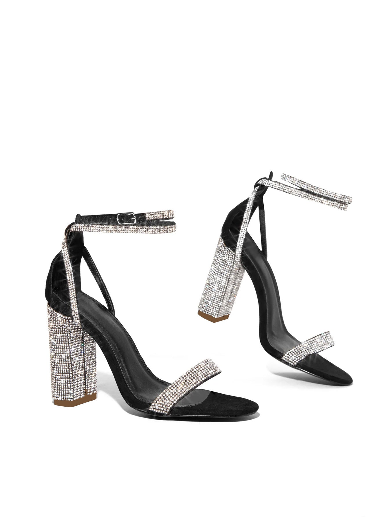 Marion – Sandales à Talons Hauts avec Boucle en Strass
