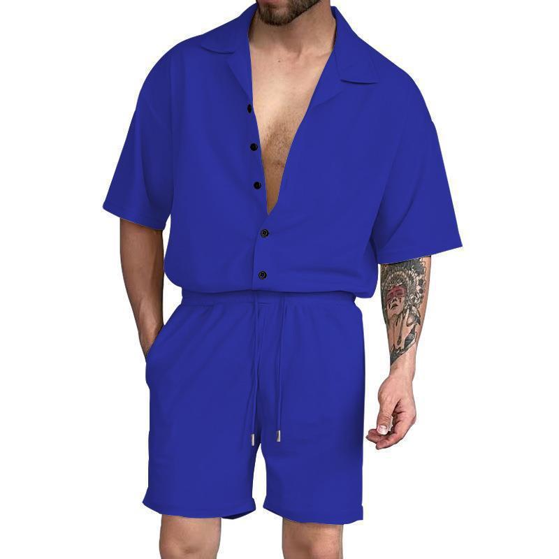George – Ensemble Chemise à Manches Courtes pour Homme
