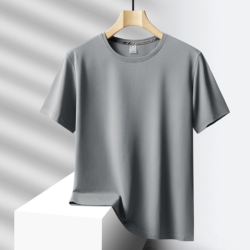 Lawrence – T-shirt surdimensionné en soie glacée pour homme