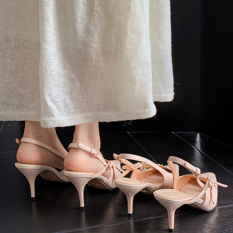 Stephanie – Escarpins Féeriques à Talons Aiguilles avec Boucle Ceinture