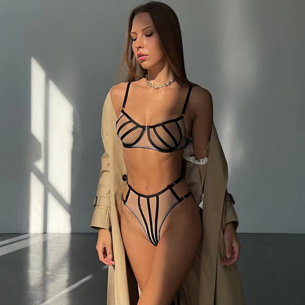 Shirley – Ensemble sexy en mesh transparent