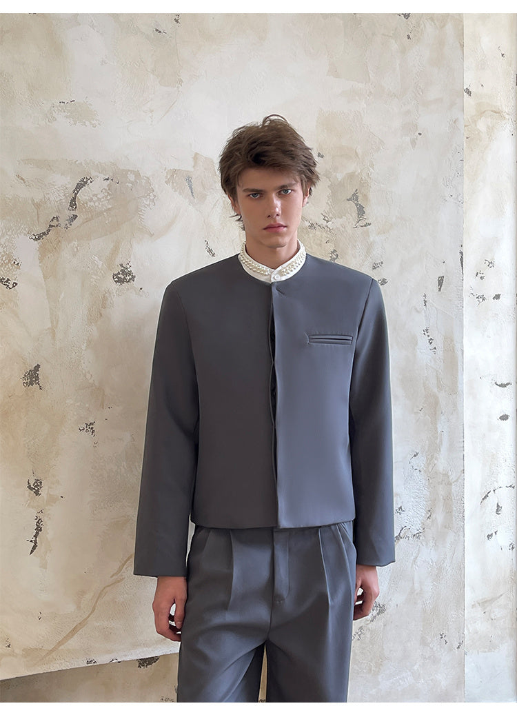 Nicola – Ensemble de costume à épaule large de haute qualité et de tempérament