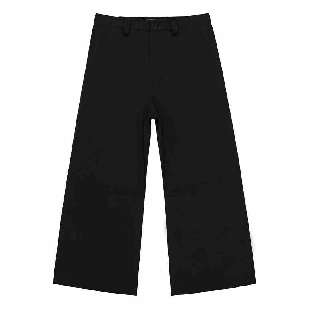Heather – Pantalon Large Jambe Droite Décontracté en Coton