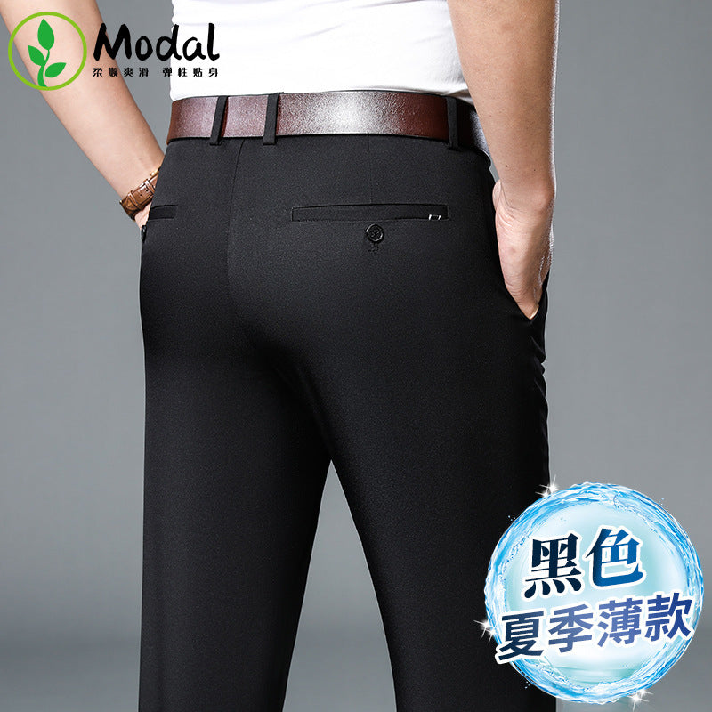 Miles – Pantalon Droit Fin Non-repassant