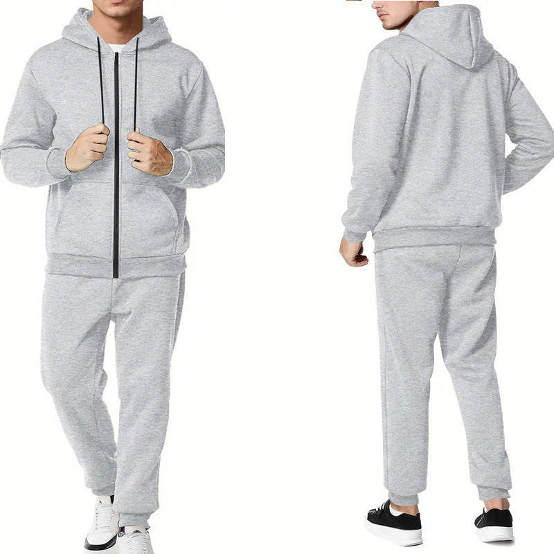 Timothy – Ensemble Cardigan à Capuche Couleur Unie