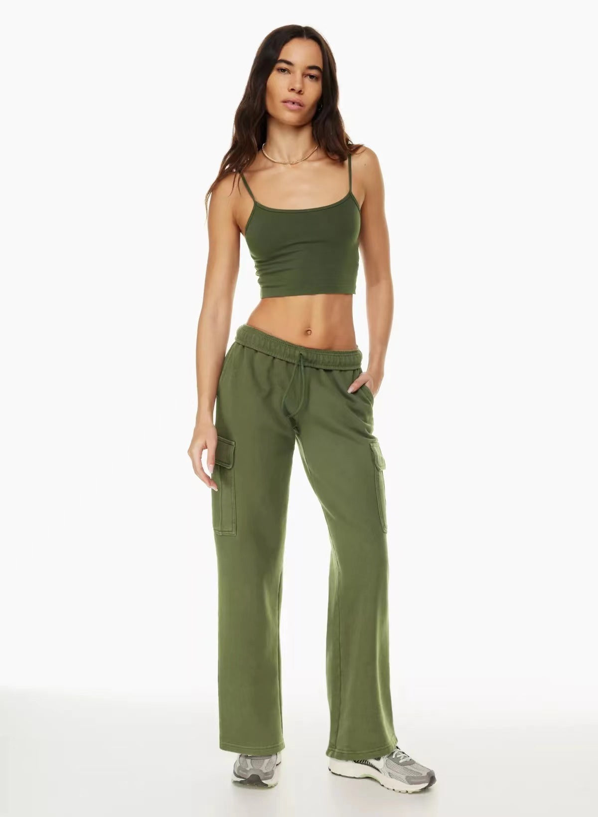 Jacqueline – Pantalon Large à Taille Haute et Élastique