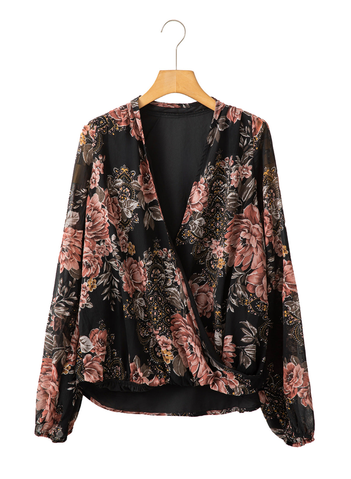 Amanda – Chemisier en Chiffon à Imprimé Floral pour Femmes