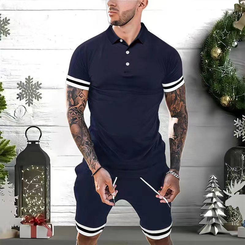 Spencer – Ensemble de Polo et Short d'été pour Hommes